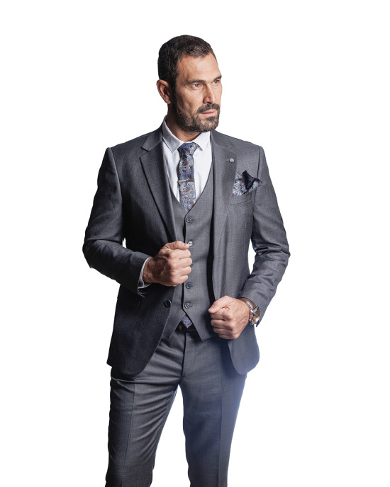 ΑΝΔΡΙΚΟ ΚΟΣΤΟΥΜΙ ΓΚΡΙ SLIM FIT