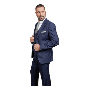 ΑΝΔΡΙΚΟ ΚΟΣΤΟΥΜΙ ΣΚΟΥΡΟ ΜΠΛΕ SLIM FIT