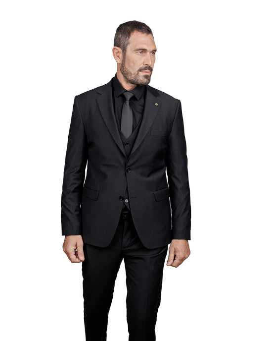 ΑΝΔΡΙΚΟ ΚΟΣΤΟΥΜΙ ΜΑΥΡΟ SLIM FIT