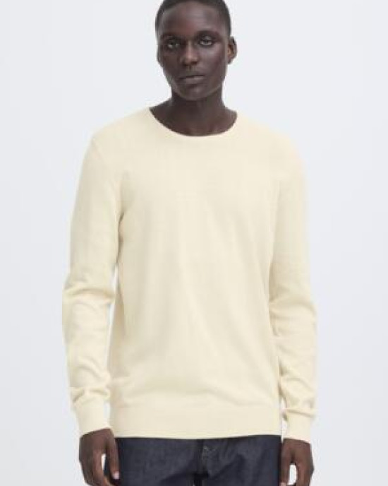 BHBRAY CREW KNIT-Oyster Gray