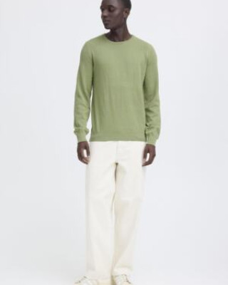 BHBRAY CREW KNIT oil green