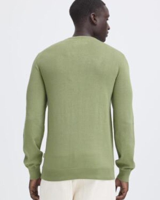 BHBRAY CREW KNIT oil green