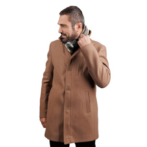 ΑΝΔΡΙΚΟ ΚΑΜΕΛ ΗΜΙΠΑΛΤΟ ΜΕ ΜΑΟ ΓΙΑΚΑ SLIM FIT