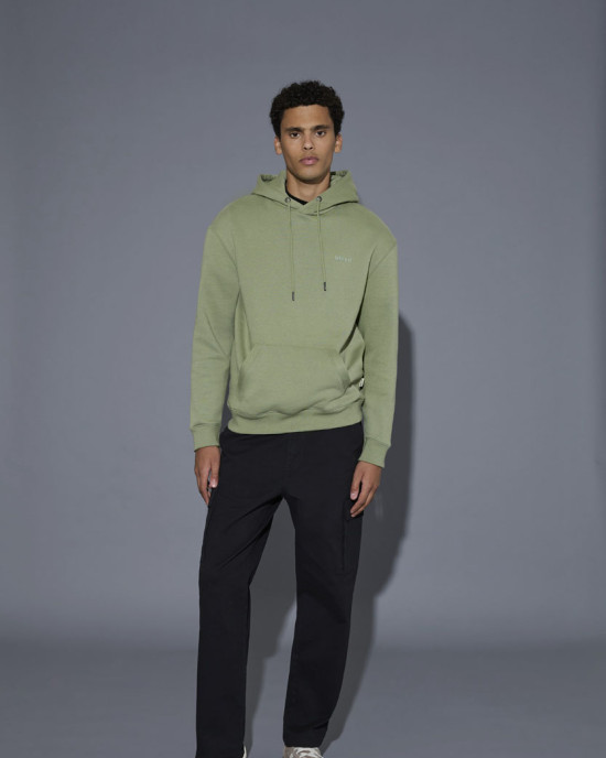 BHDOWNTON HOOD SWEAT NOOS - Oil Green