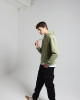 BHDOWNTON HOOD SWEAT NOOS - Oil Green