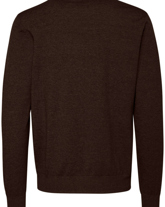 BHBRUTON CREW NECK KN - Chicory Coffee