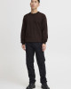BHBRUTON CREW NECK KN - Chicory Coffee