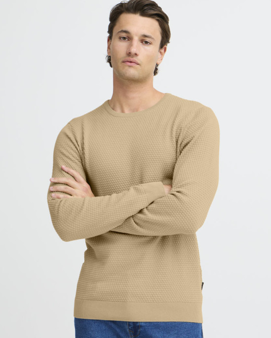 BHREDHILL CREW NECK KNIT NOOS - Cornstalk