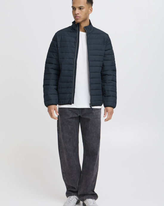 BHEDMAR puffer with stand collar - Dress blue melange